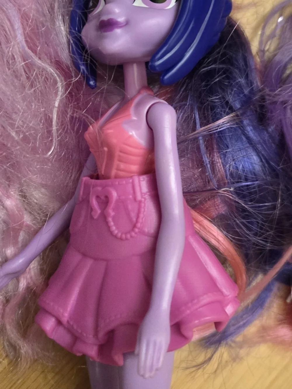 Set Of 7 Assorted Brands Colorful Themed Dolls Pink Purple Rainbow Collectable